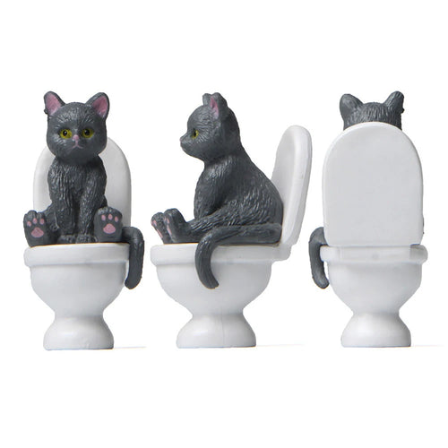 Cat Figurine Garden Ornament Set
