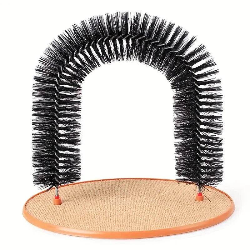 Self-Grooming Cat Arch with Massage Brush