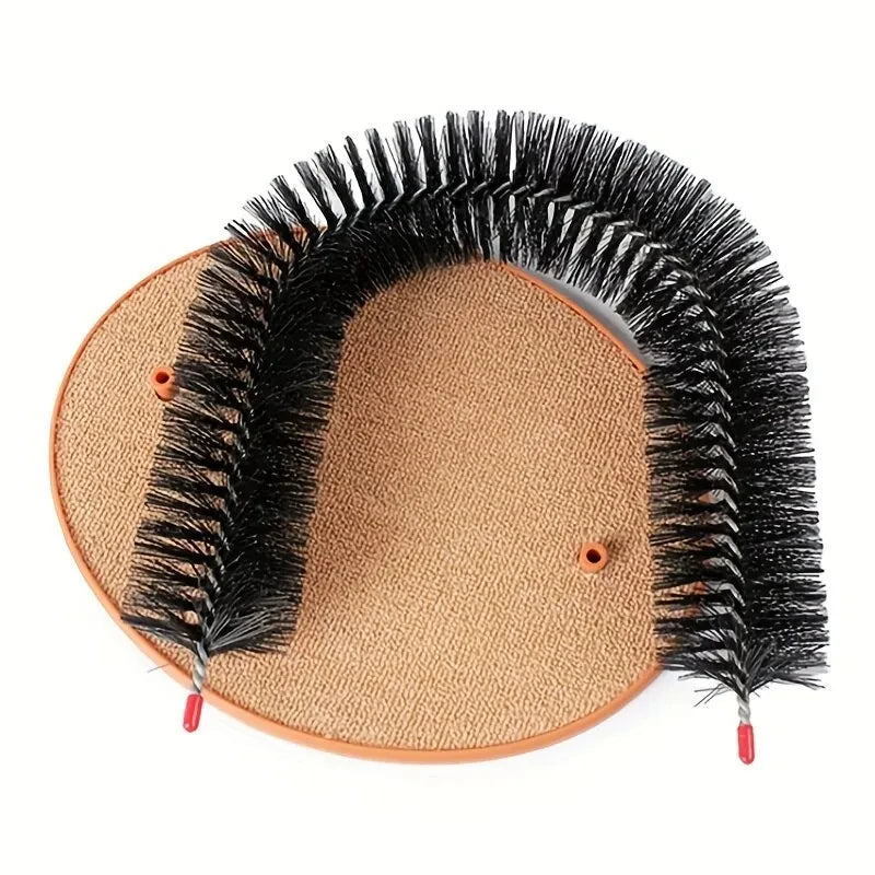 Self-Grooming Cat Arch with Massage Brush