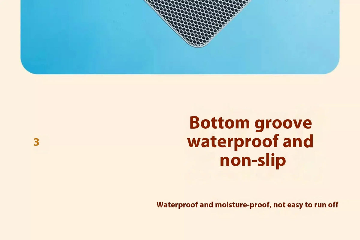 Heavy-Duty Waterproof Cat Litter Mat