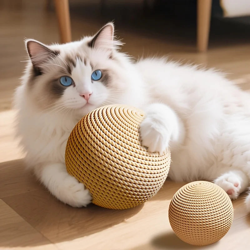 Large Sisal Cat Ball Scratcher