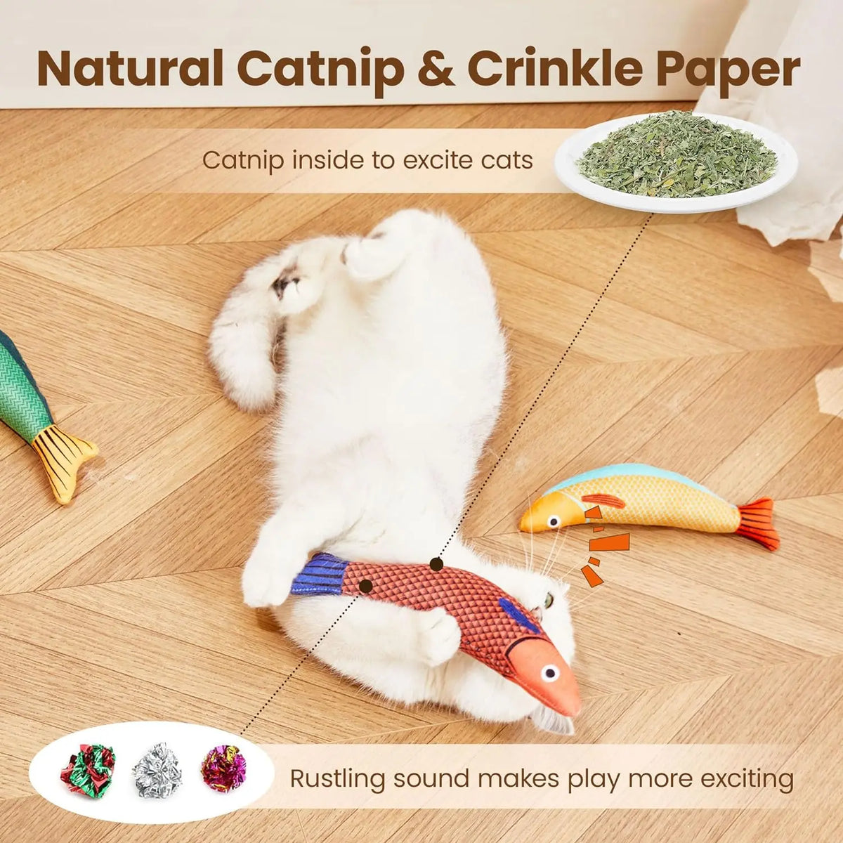 Catnip Fish Chew Toy
