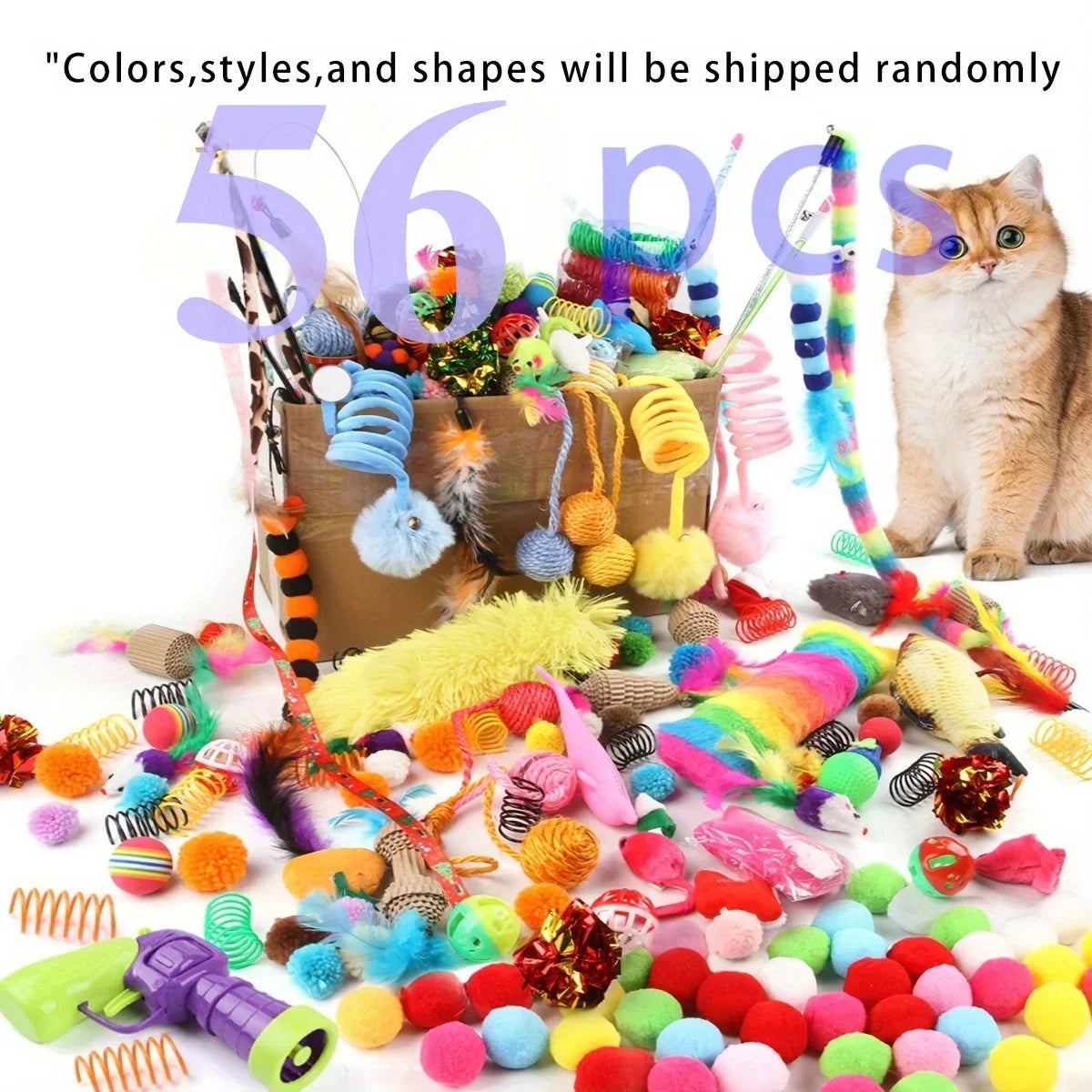 Cat Toys Mixed Pack (14/28/56 pcs)