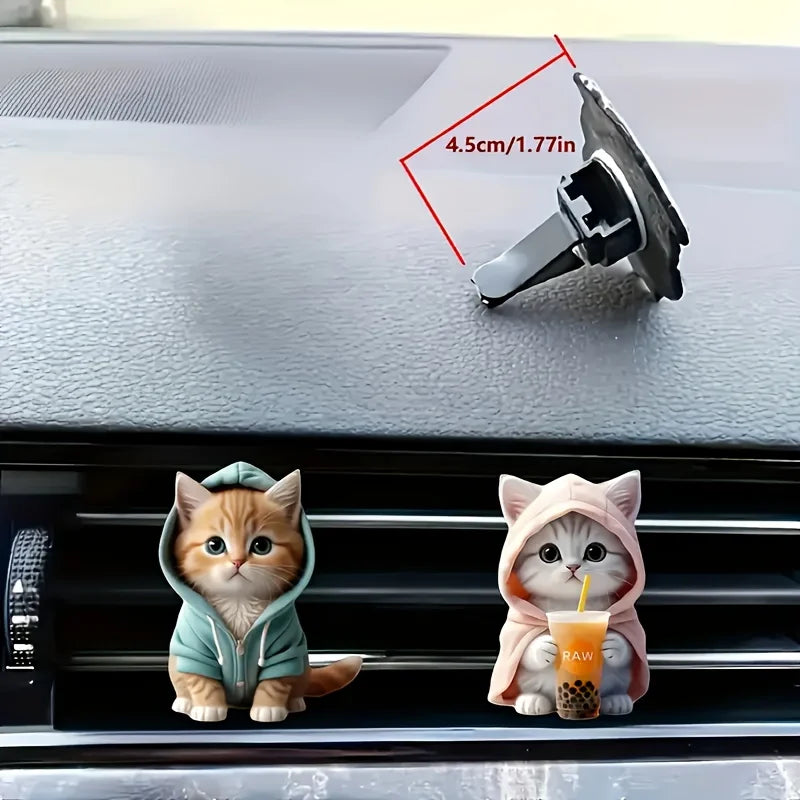 Cat-Shaped Car Vent Clip Air Freshener