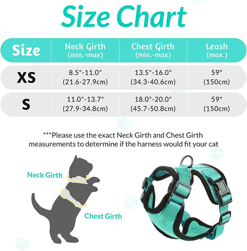 Adjustable Cat Harness & Leash Set
