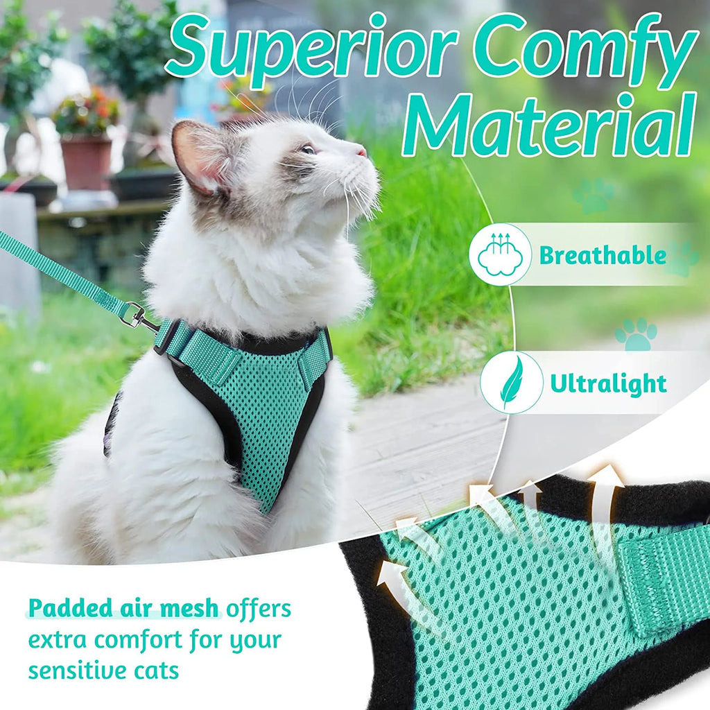 Adjustable Cat Harness & Leash Set