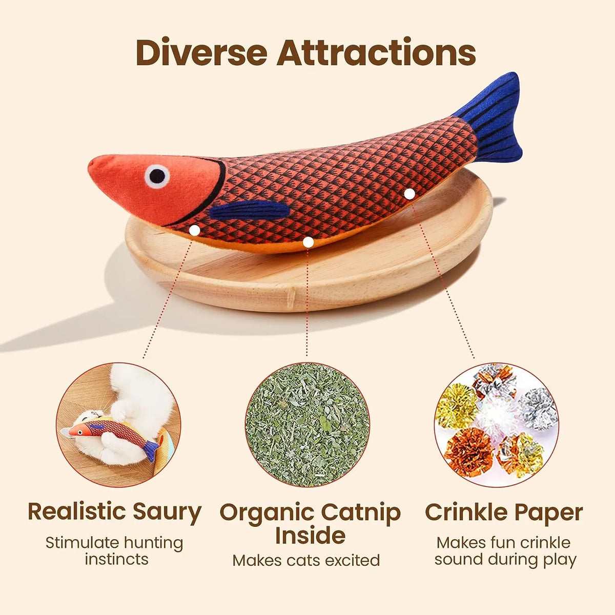 Catnip Fish Chew Toy