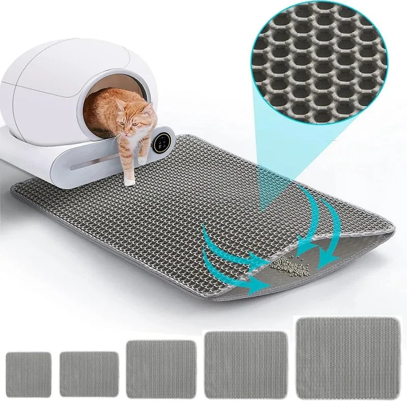 Heavy-Duty Waterproof Cat Litter Mat